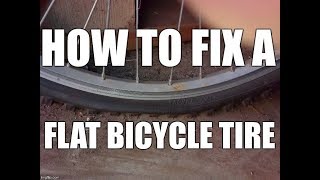 How to Fix a Flat Bike Tire With Patches Repair Kit How To Build A Motorized Bicycle Part 3