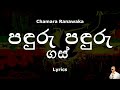 Chamara Ranawaka - Panduru Panduru | පඳුරු පඳුරු ගස් (Lyrics)