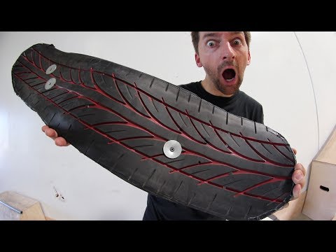 CAR TIRE GRIP TAPE SKATEBOARD | YOU MAKE IT WE SKATE IT EP 142