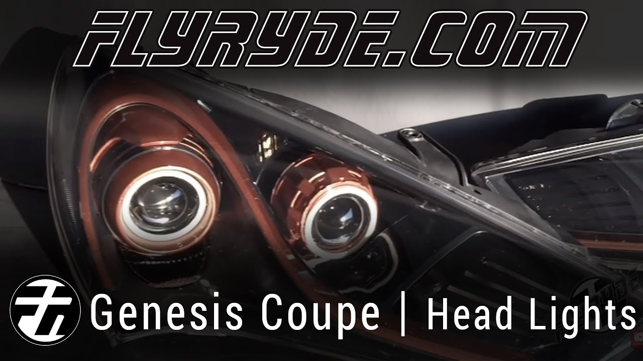 2013 Genesis Coupe Quad BiXenon Headlights in Copper YouTube