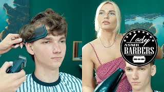 Comfort Asmr Haircutting By Barber Lady Kate