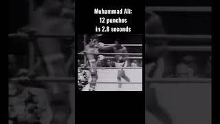 Muhammad Ali - 12 Punch Combo In 2.8 Seconds.