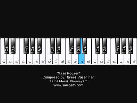 Naan Pogiren - Naanayam - Piano Tutorial