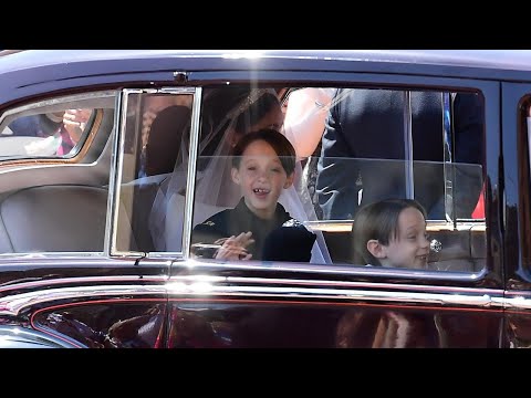 7-Year-Old Page Boys Have Time of Their Lives at Royal Wedding