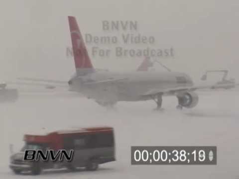 Winter storms and aviation de-icing video part 2