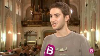 El jove Joan Seguí sona aquest dimecres l’orgue de Santa Maria