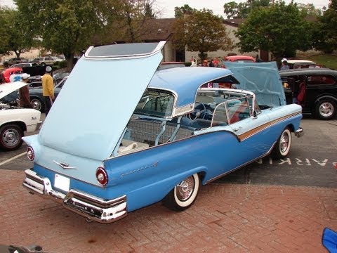 Ford Skyline on 1957 Ford Fairlane 500 Skyliner  Actual Retractable Top Demo