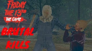 Part 2 Jason BRUTAL KILL PACK!! (Friday the 13th: The Game Part 3)