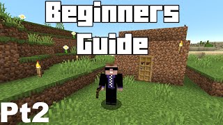 Minecraft Beginners Guide - Part 2 - Shelter, Storage, Bed, Spawn Point and Farm