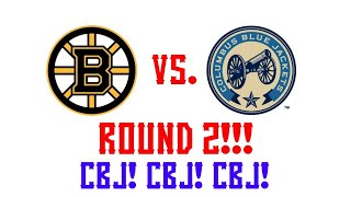 Round 2 Blue Jackets VS. Boston Bruins CBJ! CBJ! CBJ!