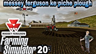 Messey Ferguson -2635 44 Fs20 Farming Simulator 20 Plough Gameplay