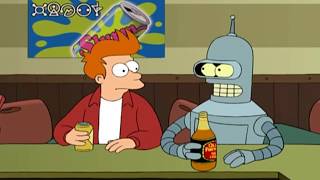 Futurama S01E01 - Robots Dont Need To Drink