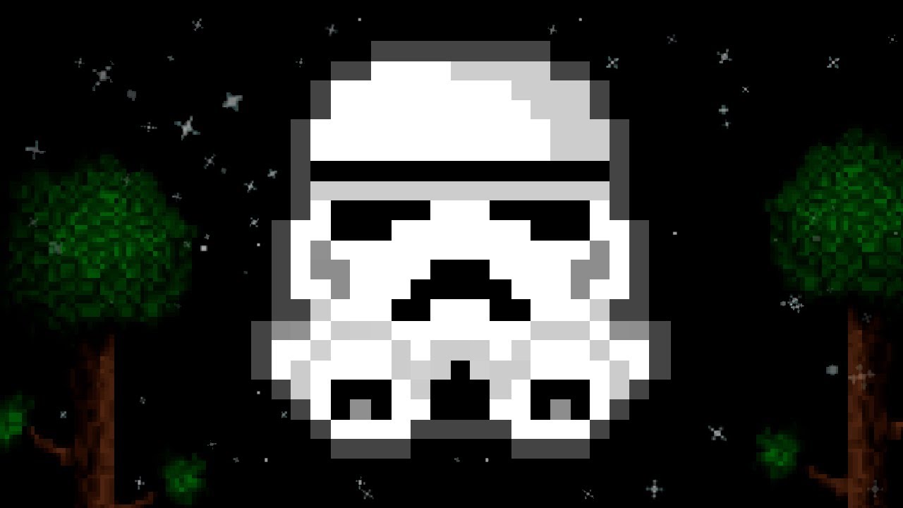 Terraria - Storm Trooper Pixel Art (May the fourth special) - YouTube