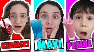 24 Saat Boyunca Tek Renk İçecek İçme Challenge Drinking Only One Color Of Drinks 24 Hours Challenge