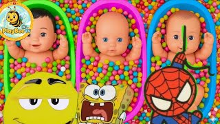 Baby Toys Bath Time With Colorful Balls Learn Colors For Kids Fun Toy Video For Toddlers