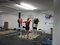 PB for front squat (190kg x2)