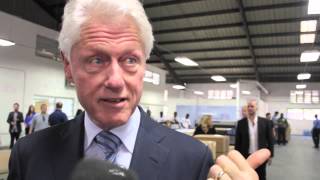 Bill Clinton at Sonapi industrial Park