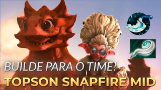 Como o TOPSON escolheu seus itens e destruiu a Secret de Snapfire