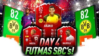 82 AKANJI, 88 INIESTA & 86 BALOTELLI! FUTMAS DAY 4 SBCs! FIFA 19 (SBC SOLUTION)