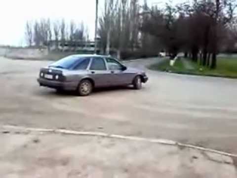 Ford Sierra with Holset turbo Testing drifting capacity