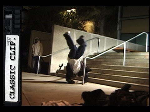Skater Slips Falls On Head Classic Skateboard Slam #78