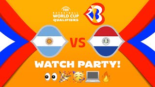 Argentina v Paraguay - Watch Party | ⚡🏀 #FIBAWC Qualifiers | #WinForAll