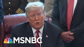 President Donald Trump Makes Gross Mix Of NZ Condolences With Border Stunt | Rachel Maddow | MSNBC