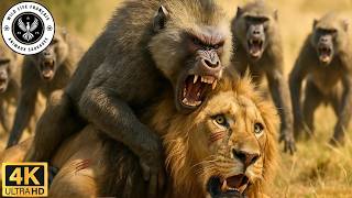 Kenya Laffrontement Féroce Entre Une Troupe De Babouins Et Un Lion