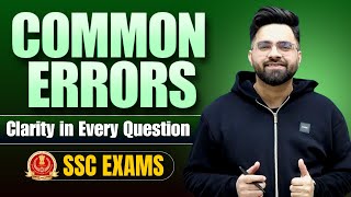 Common Errors In English Grammar Ssc Exams 2025 English For Ssc Cgl, Chsl, Cpo Tarun Grover