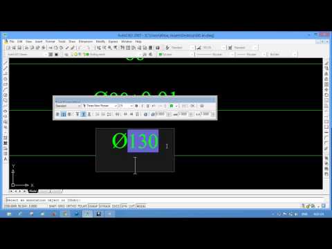 Cách viết kí tự đặc biệt và dung sai trong autocad