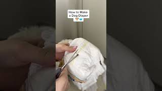 How To Make A Dog Diaper In 34 Seconds