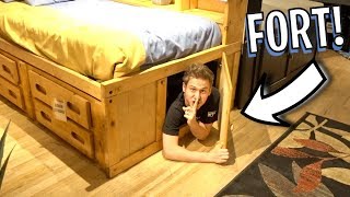 Secret FORT In Hidden Door!