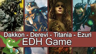 Dakkon Vs Derevi Vs Ania Vs Ezuri Edh Cmdr Game Play For Magic The Gathering