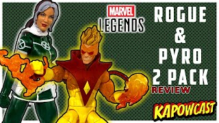MARVEL LEGENDS ROGUE AND PYRO 2 PACK REVIEW