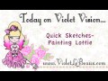Violet's Painting Adventures- Miss Lottie The Pomeranian Puppy