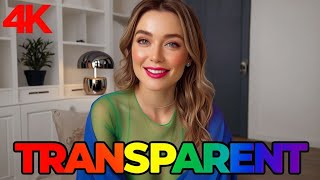 4K Transparent Clothes Try On Haul See Thru Transparent Lingeriesee-Through Dress