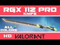 RGX 11Z PRO Blade VALORANT Knife Skin (ALL COLORS) | New Skins Showcase