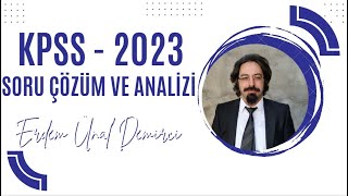 142 Kpss 23 Temmuz 2023 Soru Çözüm Ve Izi