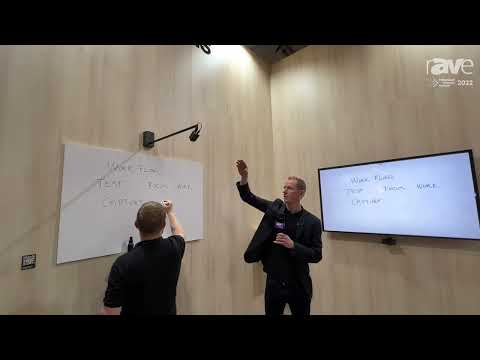 ISE 2022: Huddly Demos AI-Powered Huddly Canvas Whiteboard Camera