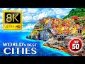 TOP 50 • Most Beautiful CITIES in the World 8K ULTRA HD