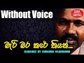 Bari Bara Kare Thiyan Karaoke Without Voice Sinhala Karaoke Songs Without Voice