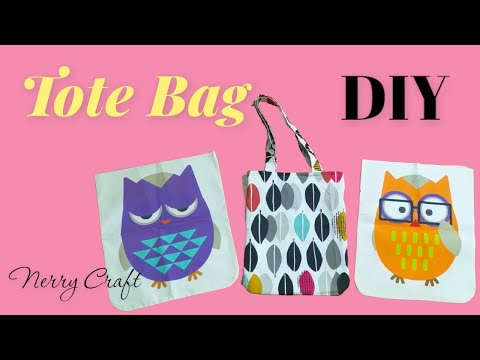 Cách may túi vải May túi tote bag simple How to sew a basic tote bag DIY