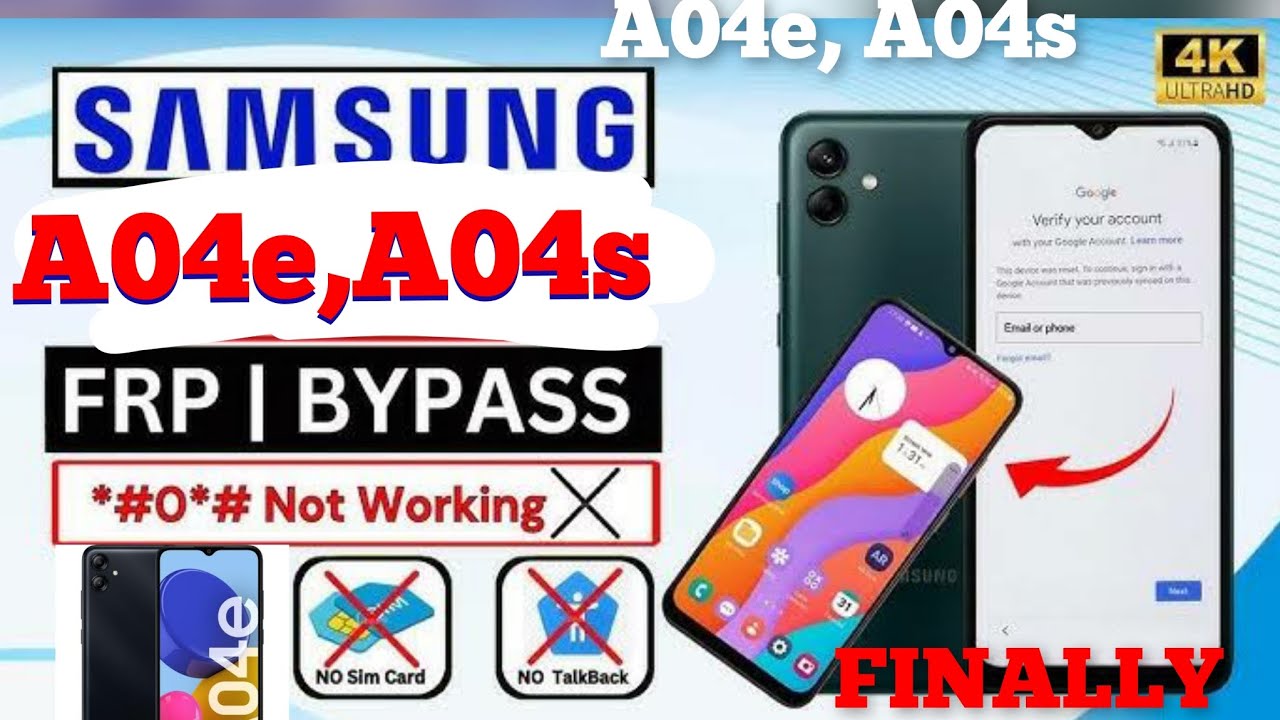 SAMSUNG A04E, A04S frp bypass/ Remove google account SAMSUNG A04E, A04S frp bypass/ Remove google account