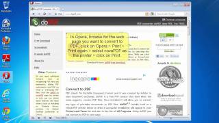 Convert A Web Page To Pdf From Opera