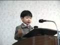 testigos de jehova-discursante de 4 años