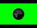 Globe - Black & Chrome Green Screen FX