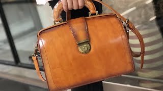 Womens Retro Female Doctor Style Handbag Purse