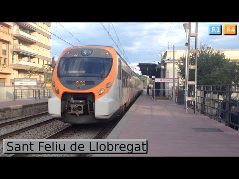 Rodalies Barcelona : Sant Feliu de Llobregat R1 - R4 ( Renfe Civia - 447 )