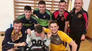 Antrim Senior Footballers & Kids Together at De La Salle,Belfast