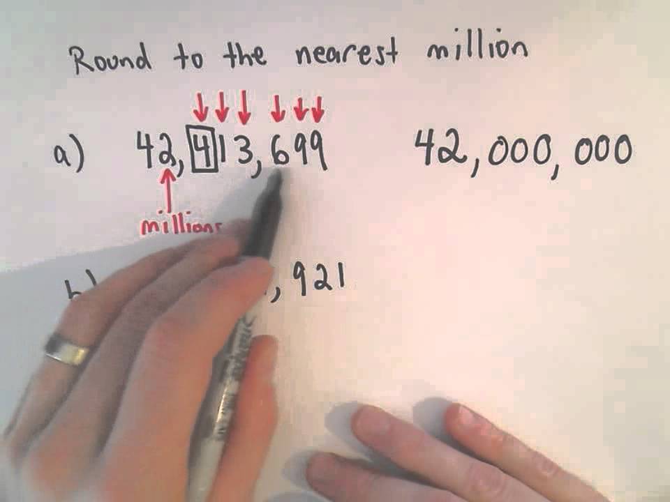 Rounding Whole Numbers: Round to the Nearest Million - YouTube